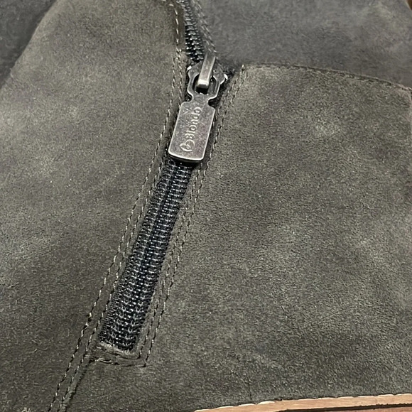 Blondo waterproof booties charcoal gray 9.5 suede leather - Picture 8 of 9